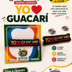 Pin en acrílico "Yo  Amo Guacarí"